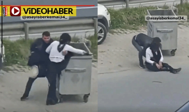 Alkolü fazla kaçırdı olan oldu... Çöp kutusuna girmeye çalıştı, yollarda sürüklendi