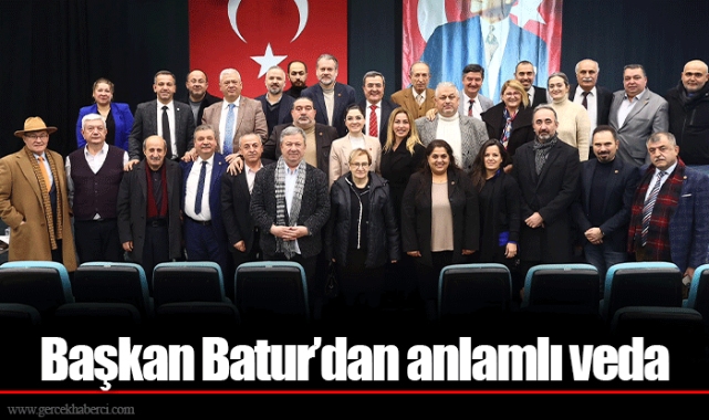 Başkan Batur’dan anlamlı veda