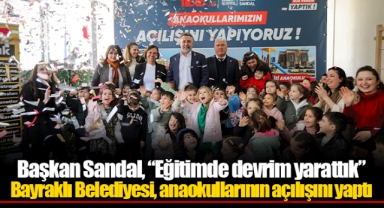 Bayraklı Belediyesi, anaokullarının açılışını yaptı
