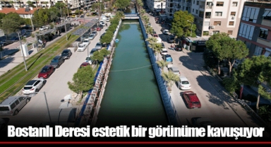 Bostanlı Deresi estetik bir görünüme kavuşuyor