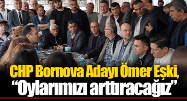 CHP Bornova Adayı Ömer Eşki, “Oylarımızı arttıracağız”