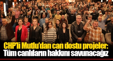CHP’li Mutlu’dan can dostu projeler: Tüm canlıların hakkını savunacağız