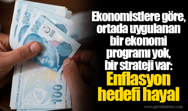 Ekonomistlere göre, ortada uygulanan bir ekonomi programı yok, bir strateji var: Enflasyon hedefi hayal