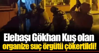 Elebaşı Gökhan Kuş olan organize suç örgütü çökertildi!
