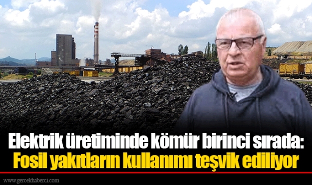 Elektrik üretiminde kömür birinci sırada:  Fosil yakıtların kullanımı teşvik ediliyor