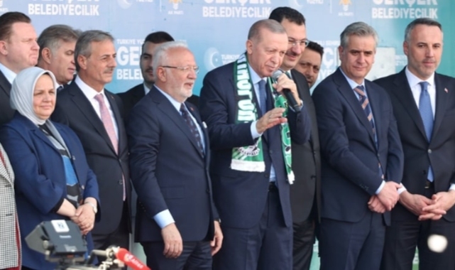 Erdoğan yerel seçim mitinginde konuştu: KAAN, Anadolu gemisi, ANKA, Akıncı, Kızılelma, Altay tankı...