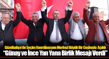 Güzelbahçe’de Seçim Koordinasyon Merkezi Büyük Bir Coşkuyla Açıldı
