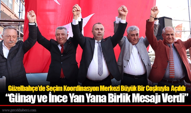 Güzelbahçe’de Seçim Koordinasyon Merkezi Büyük Bir Coşkuyla Açıldı