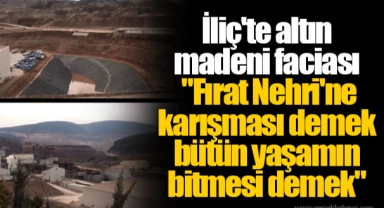 İliç'te altın madeni faciası | "Fırat Nehri'ne karışması demek bütün yaşamın bitmesi demek"
