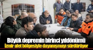 İzmir afet bölgesiyle dayanışmayı sürdürüyor