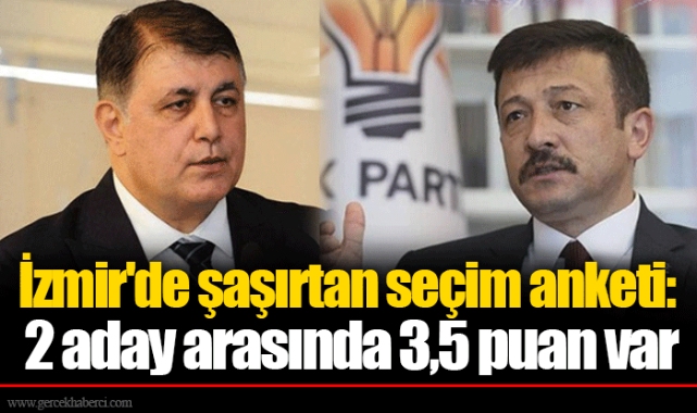 İzmir'de şaşırtan seçim anketi: 2 aday arasında 3,5 puan var