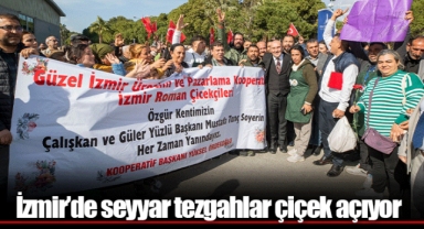 İzmir’de seyyar tezgahlar çiçek açıyor
