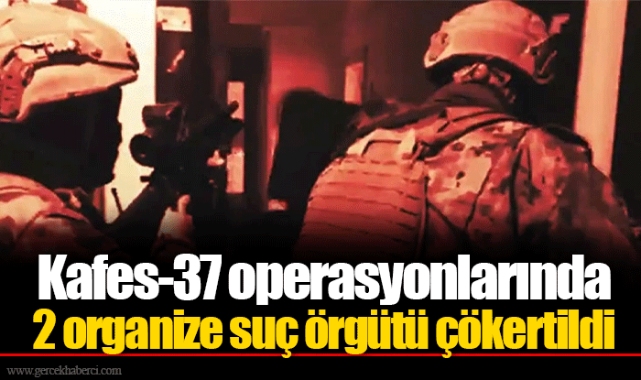 Kafes-37 operasyonlarında 2 organize suç örgütü çökertildi