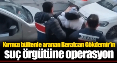 Kırmızı bültenle aranan Beratcan Gökdemir'in suç örgütüne operasyon