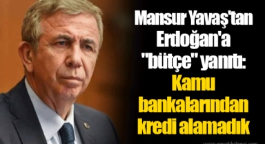 Mansur Yavaş'tan Erdoğan'a