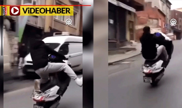 Motosikletle tehlikeli şov polis radarına girdi... Yaşı küçük sürücüye rekor ceza