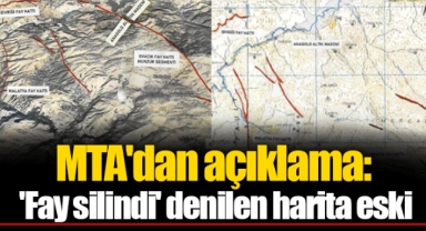 MTA'dan açıklama: 'Fay silindi' denilen harita eski