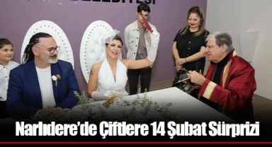 Narlıdere’de Çiftlere 14 Şubat Sürprizi