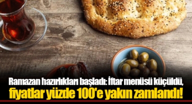 Ramazan hazırlıkları başladı: İftar menüsü küçüldü, fiyatlar yüzde 100'e yakın zamlandı!