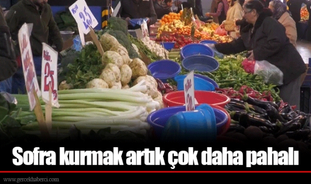 Sofra kurmak artık çok daha pahalı