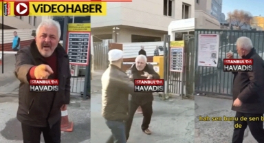 Taksicilerle yaya birbirine girdi:
