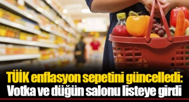 TÜİK enflasyon sepetini güncelledi: Votka ve düğün salonu listeye girdi