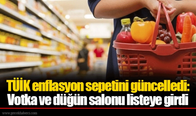 TÜİK enflasyon sepetini güncelledi: Votka ve düğün salonu listeye girdi