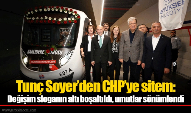 Tunç Soyer'den CHP'ye sitem: Değişim sloganın altı boşaltıldı, umutlar sönümlendi