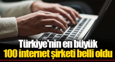 Türkiye'nin en büyük 100 internet şirketi belli oldu