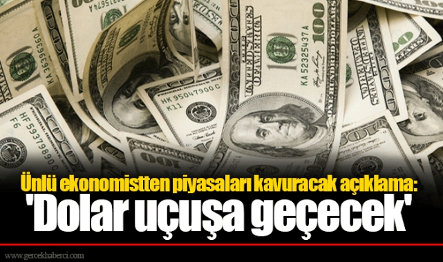 Ünlü ekonomistten piyasaları kavuracak açıklama: 'Dolar uçuşa geçecek'