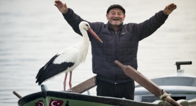 13 yıllık dostluk: Yaren Leylek ile Adem Amca yine bir arada... 'Çok şükür kavuştuk'