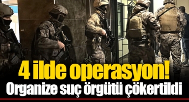 4 ilde operasyon! Organize suç örgütü çökertildi
