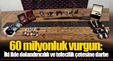 60 milyonluk vurgun: İki ilde dolandırıcılık ve tefecilik çetesine darbe