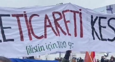 AK Parti'nin Ankara mitinginde pankart krizi