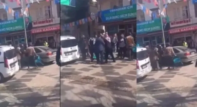 AK Parti seçim bürosunda kavga