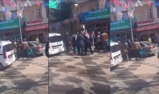 AK Parti seçim bürosunda kavga