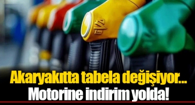 Akaryakıtta tabela değişiyor... Motorine indirim yolda!