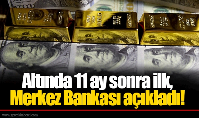 Altında 11 ay sonra ilk, Merkez Bankası açıkladı!