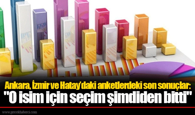 Ankara, İzmir ve Hatay’daki anketlerdeki son sonuçlar: "O isim için seçim şimdiden bitti"