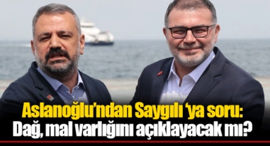 Aslanoğlu’ndan Saygılı ‘ya soru: Dağ, mal varlığını açıklayacak mı?
