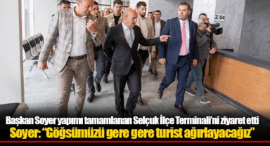 Başkan Soyer yapımı tamamlanan Selçuk İlçe Terminali’ni ziyaret etti