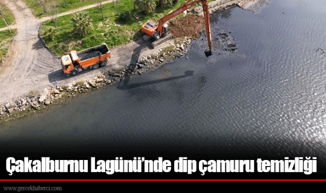 Çakalburnu Lagünü’nde dip çamuru temizliği