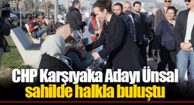 CHP Karşıyaka Adayı Ünsal sahilde halkla buluştu