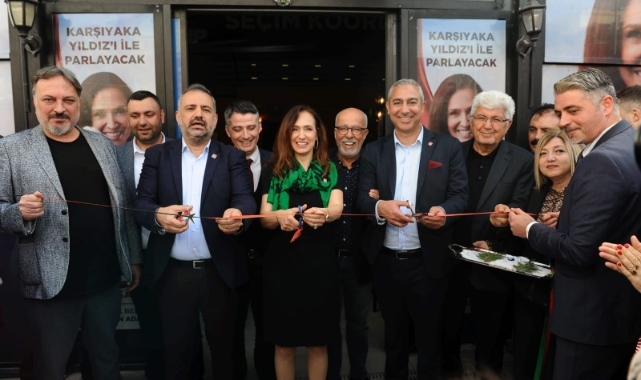 CHP Karşıyaka Adayı Yıldız İşçimenler Ünsal Seçim Ofisi’ni açtı, projelerini anlattı