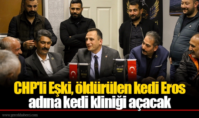 CHP'li Eşki, öldürülen kedi Eros adına kedi kliniği açacak
