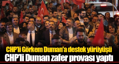 CHP’li Görkem Duman'a destek yürüyüşü