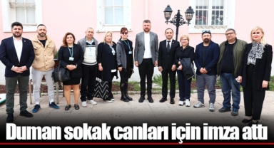 Duman sokak canları için imza attı