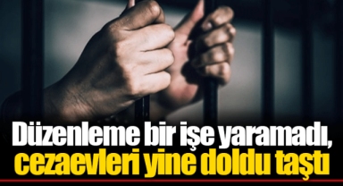Düzenleme bir işe yaramadı, cezaevleri yine doldu taştı