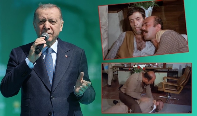 Erdoğan'dan Özel'e "Kemal Sunal" filmiyle gönderme