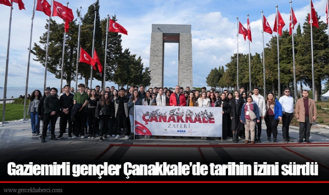 Gaziemirli gençler Çanakkale’de tarihin izini sürdü